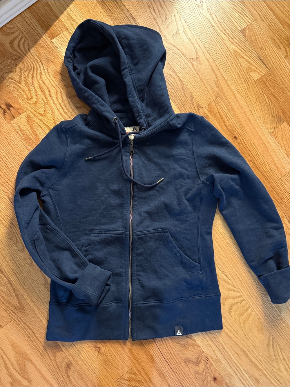 American Giant Navy Full-Zip Hoodie